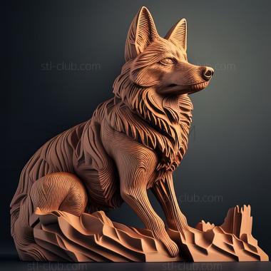 3D model st Czechoslovak Wolf dog (STL)